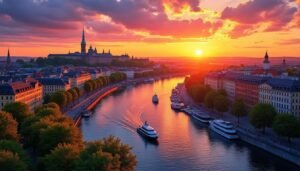 upptäck när solen går ner i stockholm under 2025. få exakta tider för varje dag och planera dina kvällar för att njuta av magiska solnedgångar i sveriges huvudstad.