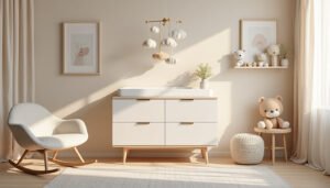 upptäck smarta sätt att hänga upp mobilen över skötbordet för att enklare övervaka och underhålla ditt barn under blöjbyten. praktiska tips för tryggare vardag.