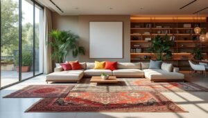 upptäck hur många mattor som passar bäst i ett stort vardagsrum och få tips om storlekar och placering för att skapa en harmonisk inredning.