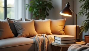 lär dig hur du placerar läslampan vid soffan för att få optimalt ljus när du läser, slappnar av eller umgås. tips för bästa belysning i vardagsrummet.