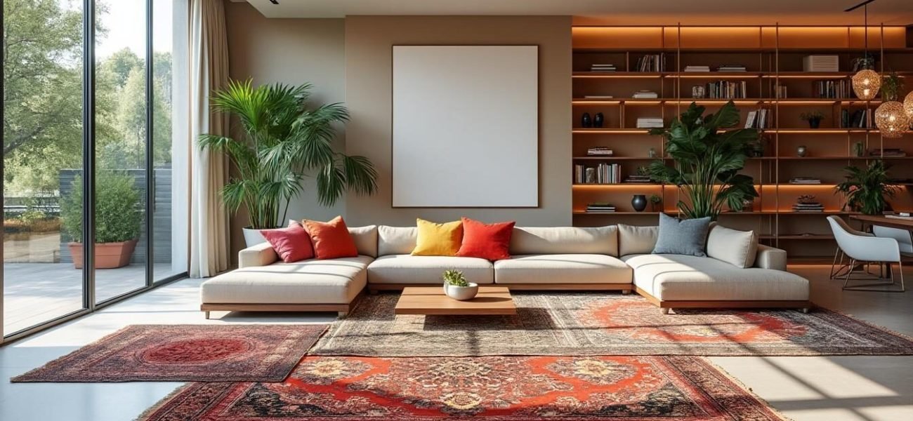 upptäck hur många mattor som passar bäst i ett stort vardagsrum och få tips om storlekar och placering för att skapa en harmonisk inredning.