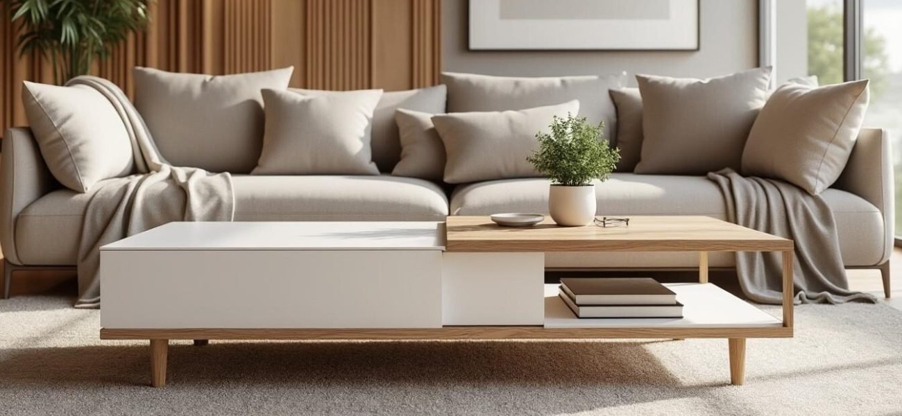 upptäck tips och inspiration för att kombinera soffbord och matta på bästa sätt. lär dig skapa ett harmoniskt vardagsrum med rätt färger, former och materialval.