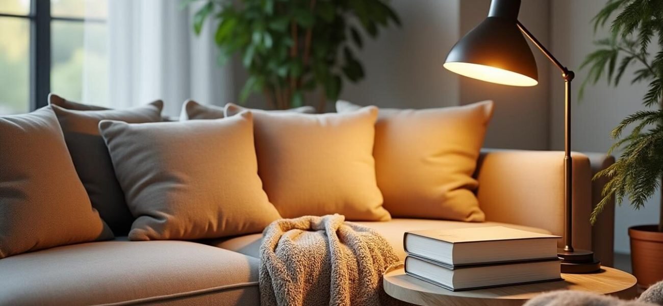 lär dig hur du placerar läslampan vid soffan för att få optimalt ljus när du läser, slappnar av eller umgås. tips för bästa belysning i vardagsrummet.